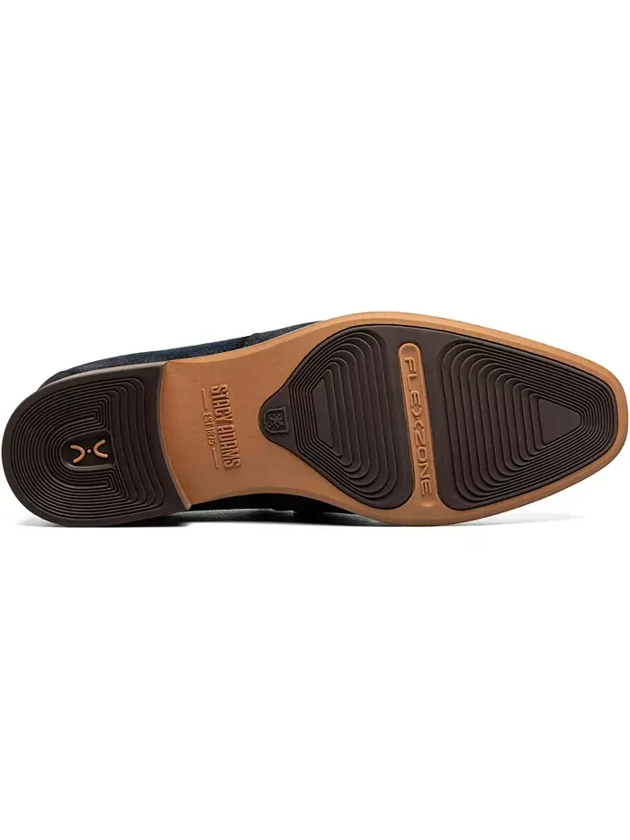 Мужские мокасины Burke Moc Toe Saddle Slip On Stacy Adams — изображение 7 из 15, темно-синий