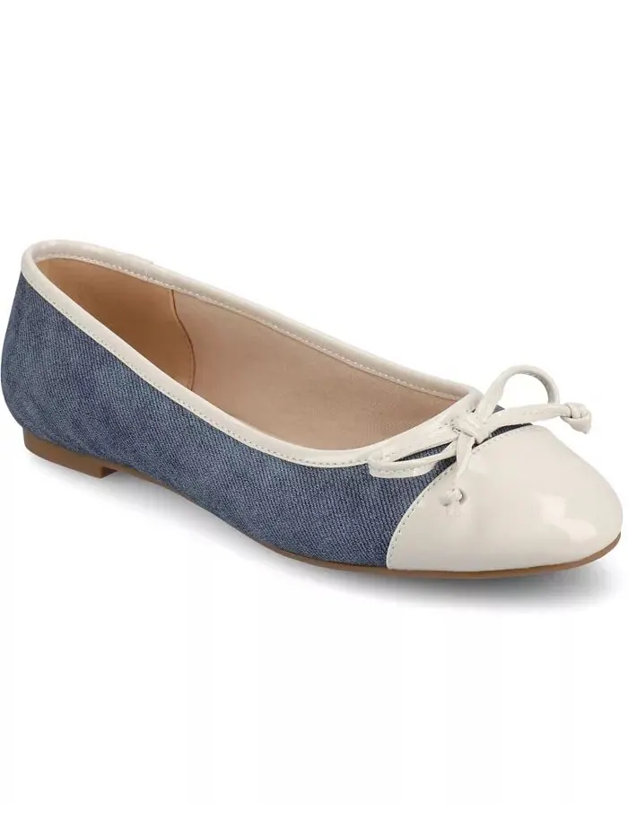 Женские балетки Kaiah Cap Toe Journee Collection — изображение 1 из 5, синий