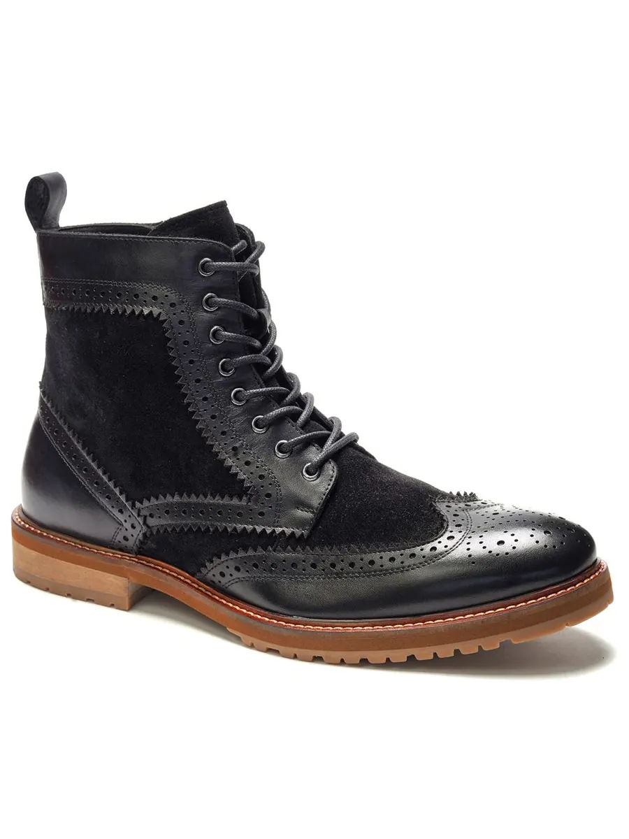 Мужские ботинки Langston Wingtip на шнуровке A Veer — изображение 1 из 6, черный