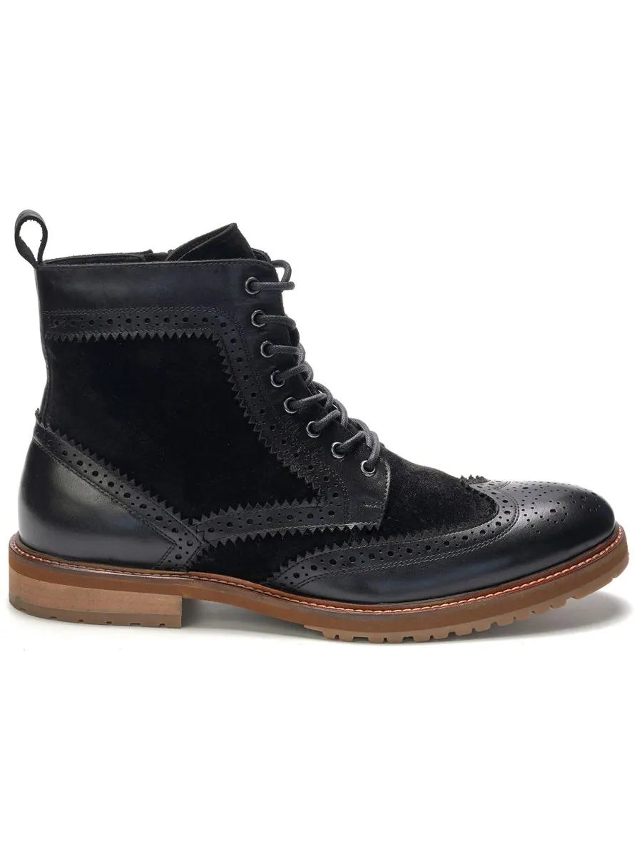 Мужские ботинки Langston Wingtip на шнуровке A Veer — изображение 2 из 6, черный