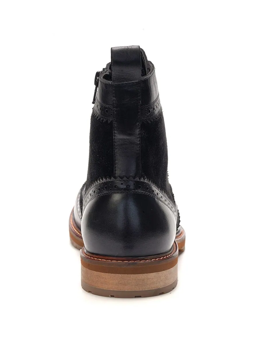 Мужские ботинки Langston Wingtip на шнуровке A Veer — изображение 3 из 6, черный
