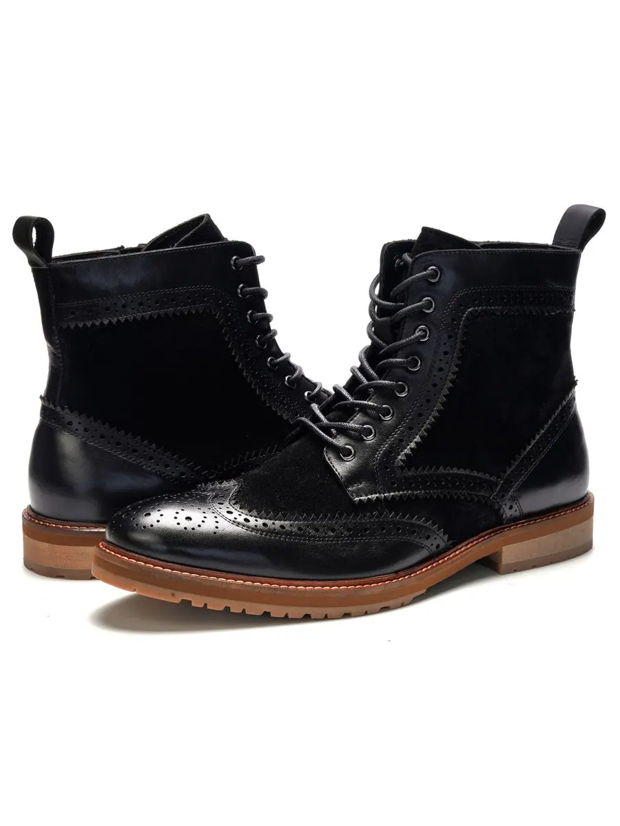 Мужские ботинки Langston Wingtip на шнуровке A Veer — изображение 6 из 6, черный