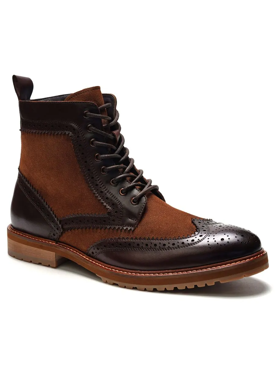Мужские ботинки Langston Wingtip на шнуровке A Veer — изображение 1 из 6, коричневый