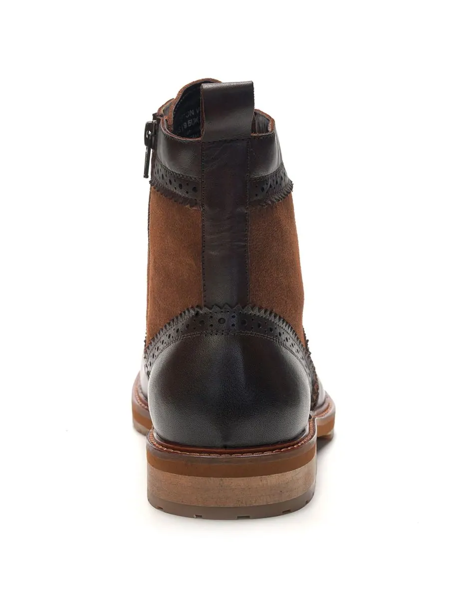 Мужские ботинки Langston Wingtip на шнуровке A Veer — изображение 3 из 6, коричневый