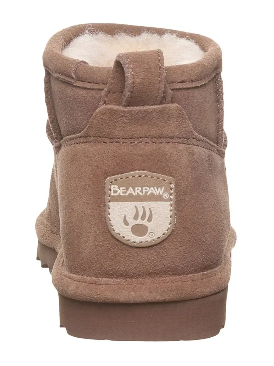 Ботинки-ботильоны с круглым носком и широким голенищем, модель Shorty BEARPAW — изображение 3 из 8, какао