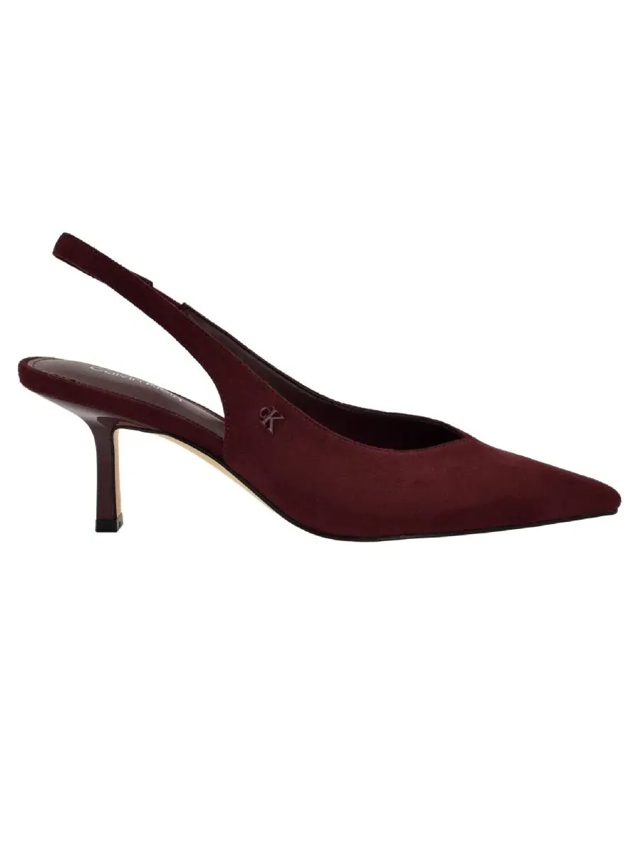 Туфли-лодочки Calvin Klein Chellie с каблуком-рюмочкой, Merlot Sueded — изображение 2 из 5