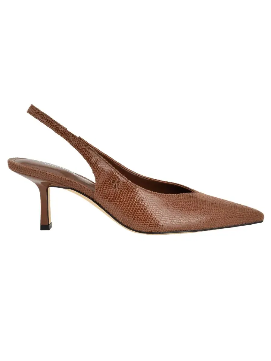 Туфли-лодочки Chellie на каблуке-рюмочке Calvin Klein, Dark Natural Lizard — изображение 2 из 5