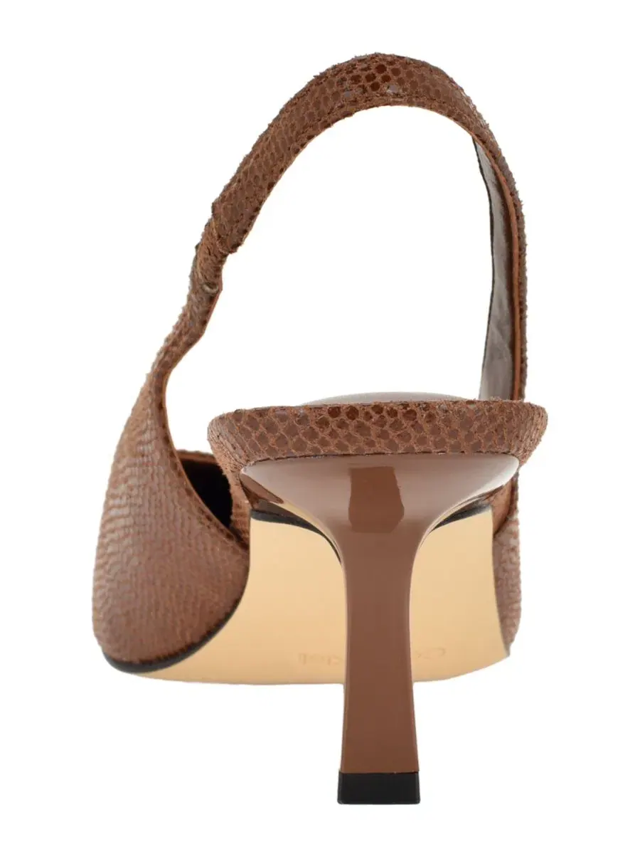 Туфли-лодочки Chellie на каблуке-рюмочке Calvin Klein, Dark Natural Lizard — изображение 3 из 5