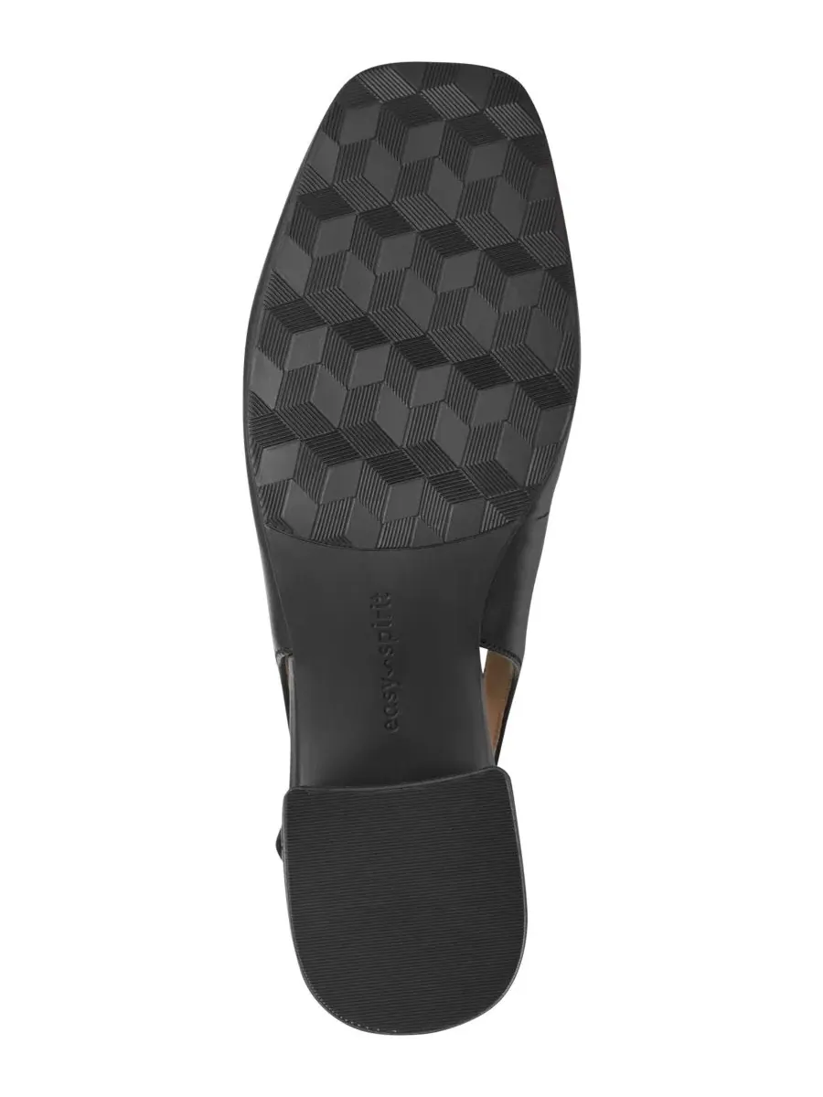 Туфли-лодочки с ремешком на каблуке 3,7 см, из кожи, модель Farida Easy Spirit — изображение 5 из 5, черный