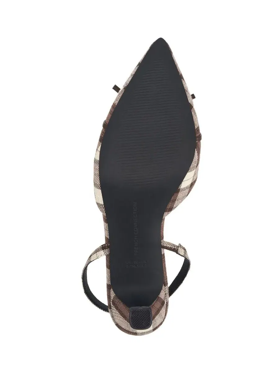 Туфли-лодочки с острым носком и бантом Bowy Kitten Heel French Connection — изображение 6 из 6, коричневый мульти