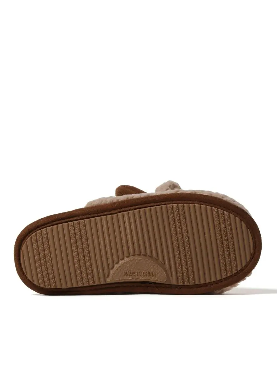 Женские праздничные тапочки Cozyfoams с оригинальным дизайном и подарочным мешочком Dearfoams — изображение 5 из 6