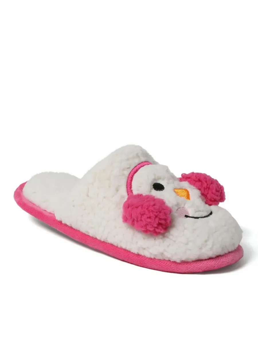 Женские праздничные тапочки Cozyfoams с оригинальным дизайном и подарочным мешочком Dearfoams — изображение 3 из 6
