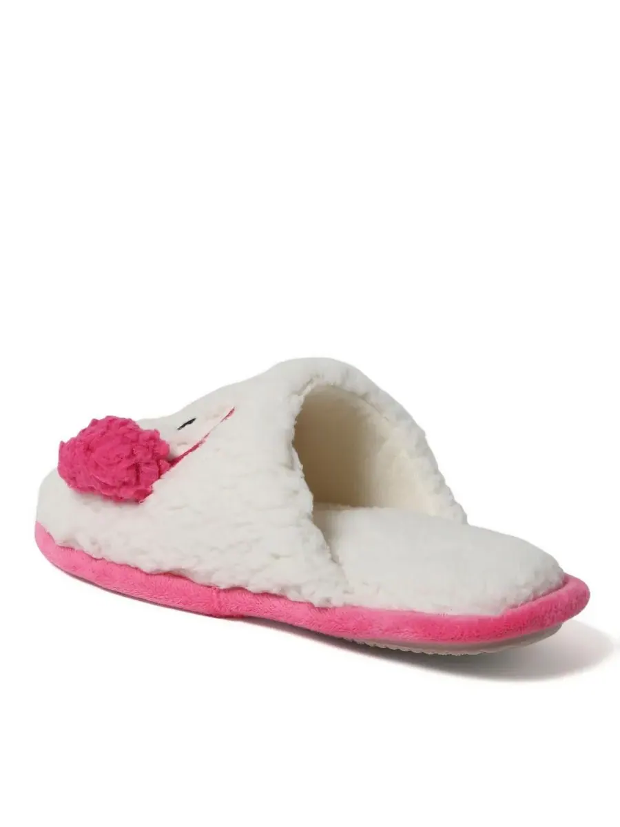 Женские праздничные тапочки Cozyfoams с оригинальным дизайном и подарочным мешочком Dearfoams — изображение 4 из 6