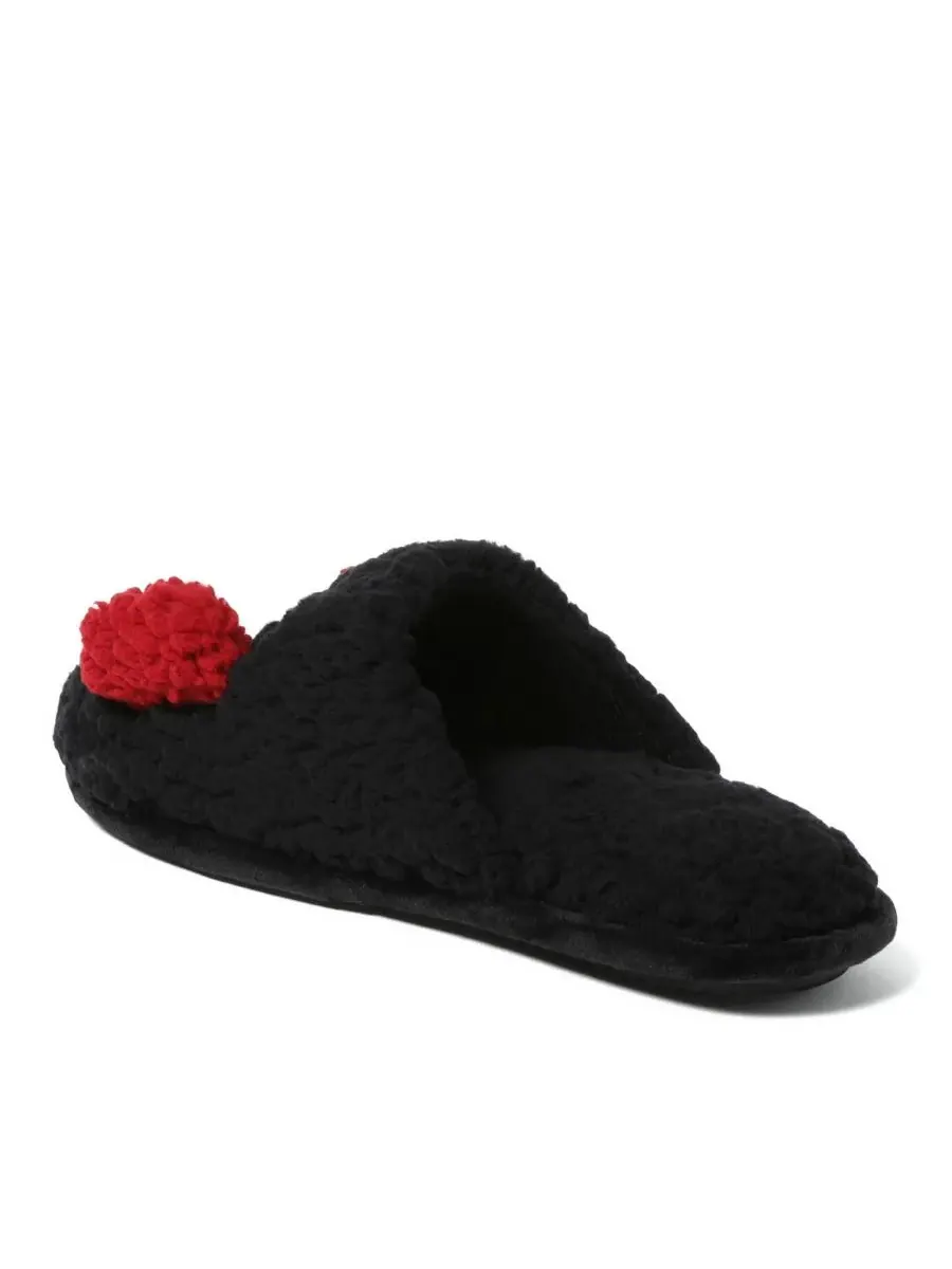 Женские праздничные тапочки Cozyfoams с оригинальным дизайном и подарочным мешочком Dearfoams — изображение 4 из 6