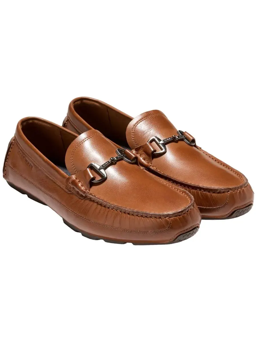 Cole Haan Мужские мокасины Hutchison Grand Bit — изображение 9 из 9, бежевый