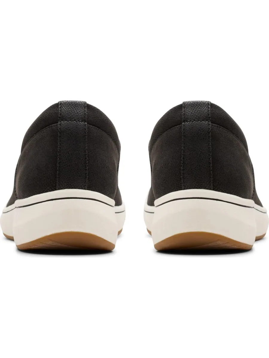 Туфли женские Clarks Cloudsteppers Breeze Sky Ria, текстиль — изображение 6 из 8, черный/белый