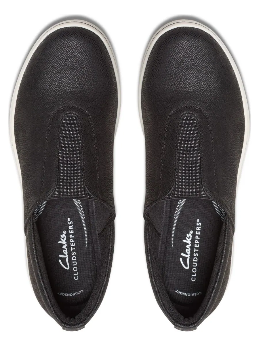 Туфли женские Clarks Cloudsteppers Breeze Sky Ria, текстиль — изображение 7 из 8, черный/белый