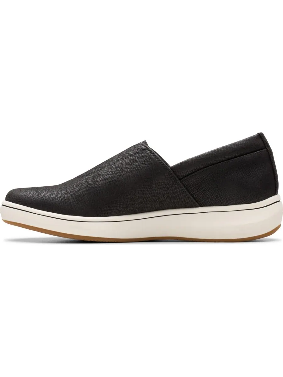 Туфли женские Clarks Cloudsteppers Breeze Sky Ria, текстиль — изображение 8 из 8, черный/белый
