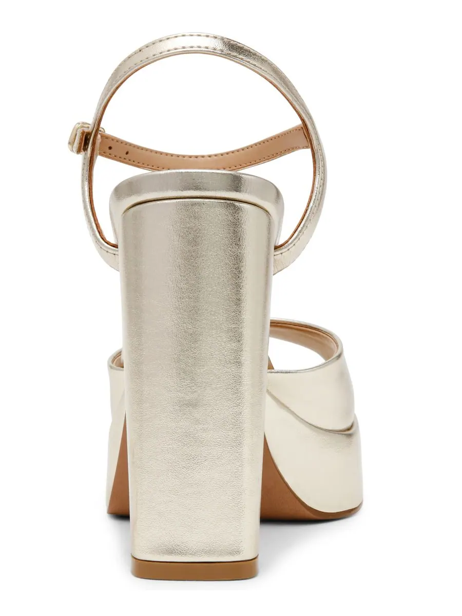 Женские сандалии на платформе Liandra Steve Madden — изображение 3 из 6, золотистый металлик