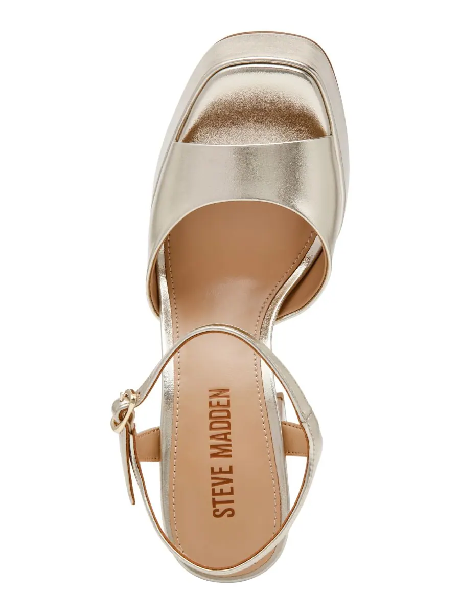 Женские сандалии на платформе Liandra Steve Madden — изображение 4 из 6, золотистый металлик