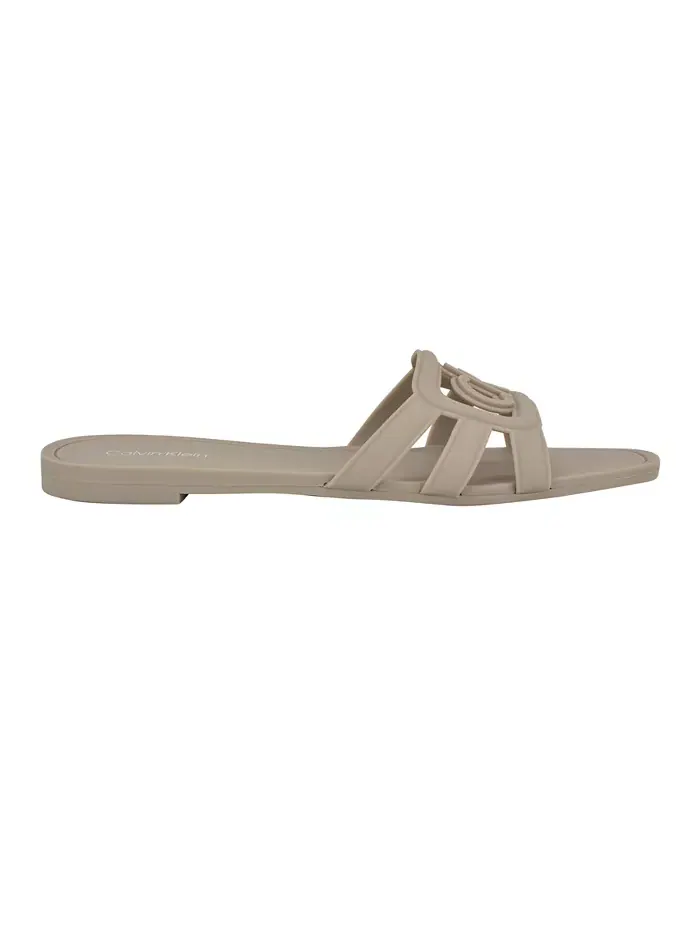 Шлепанцы женские Calvin Klein Yoana — изображение 2 из 5, тауп