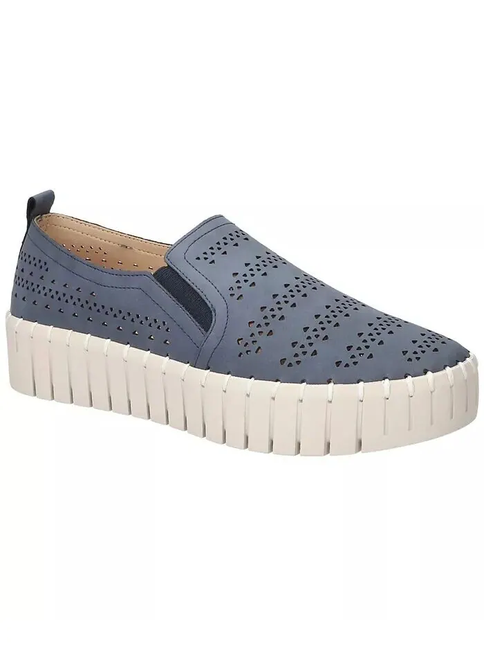 Женские кроссовки Peppy Slip-On Platform Easy Street — изображение 1 из 7, темно-синий