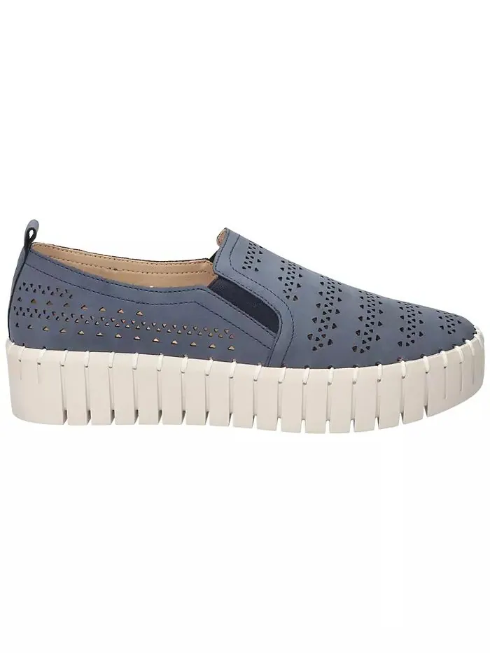 Женские кроссовки Peppy Slip-On Platform Easy Street — изображение 2 из 7, темно-синий