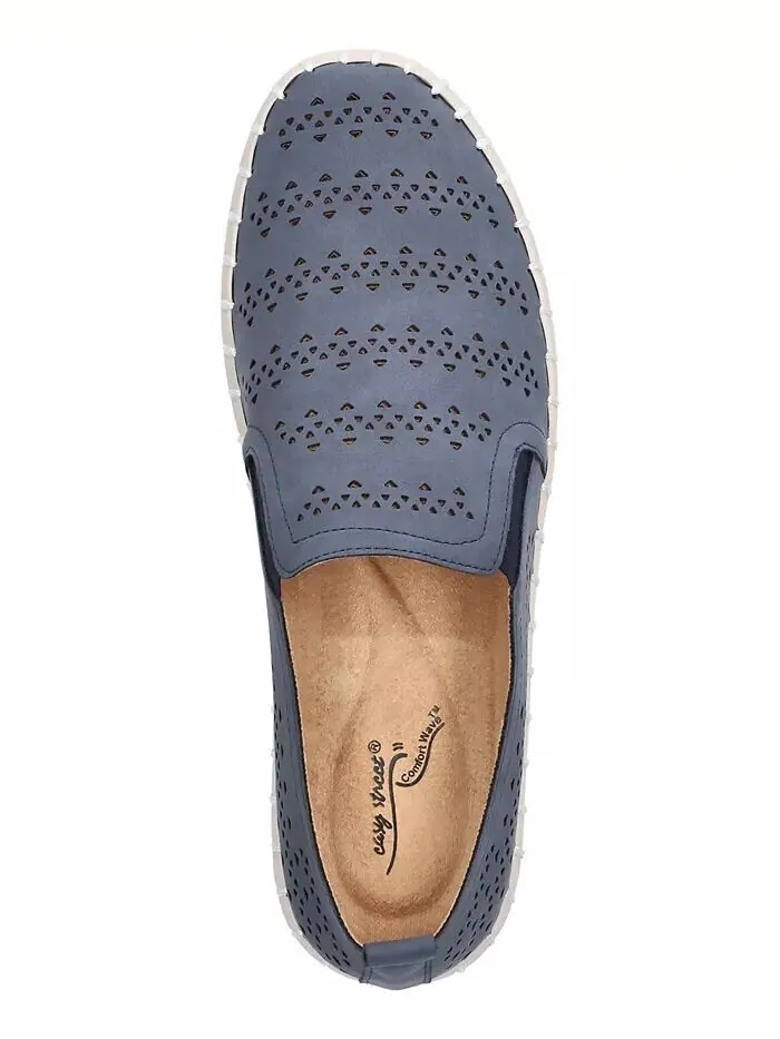 Женские кроссовки Peppy Slip-On Platform Easy Street — изображение 4 из 7, темно-синий