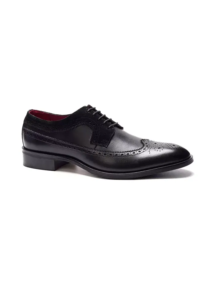 Мужские оксфорды Felix Wingtip Carlos by Carlos Santana — черный