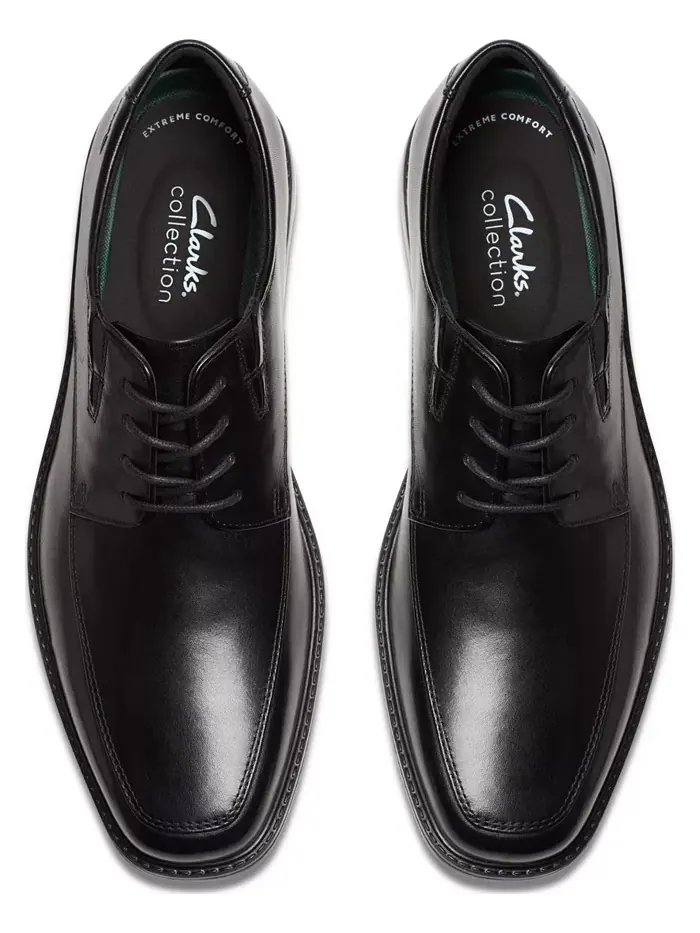 Туфли мужские Clarks Cosgrove, оксфорды с квадратным носком — изображение 7 из 7, черный