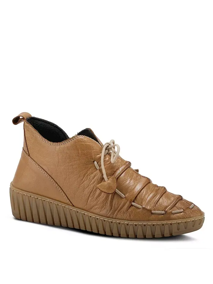 Туфли Nespea Premium Leather на танкетке с эластичной завязкой и съемной стелькой Spring Step
