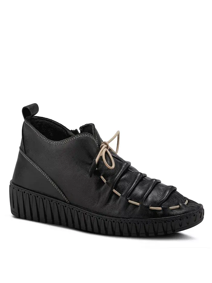 Туфли Nespea Premium Leather на танкетке с эластичной завязкой и съемной стелькой Spring Step