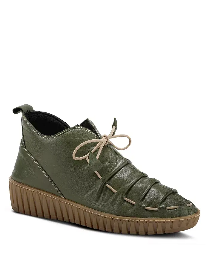 Туфли Nespea Premium Leather на танкетке с эластичной завязкой и съемной стелькой Spring Step