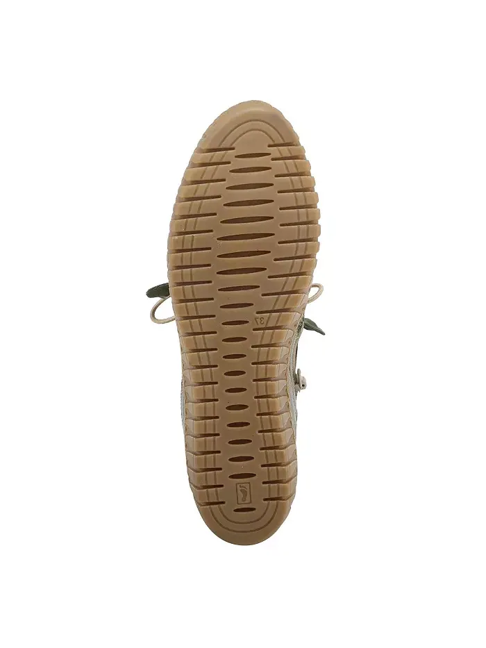 Туфли Nespea Premium Leather на танкетке с эластичной завязкой и съемной стелькой Spring Step — изображение 4 из 6, зеленый