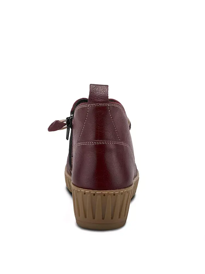 Туфли Nespea Premium Leather на танкетке с эластичной завязкой и съемной стелькой Spring Step — изображение 4 из 6, красный