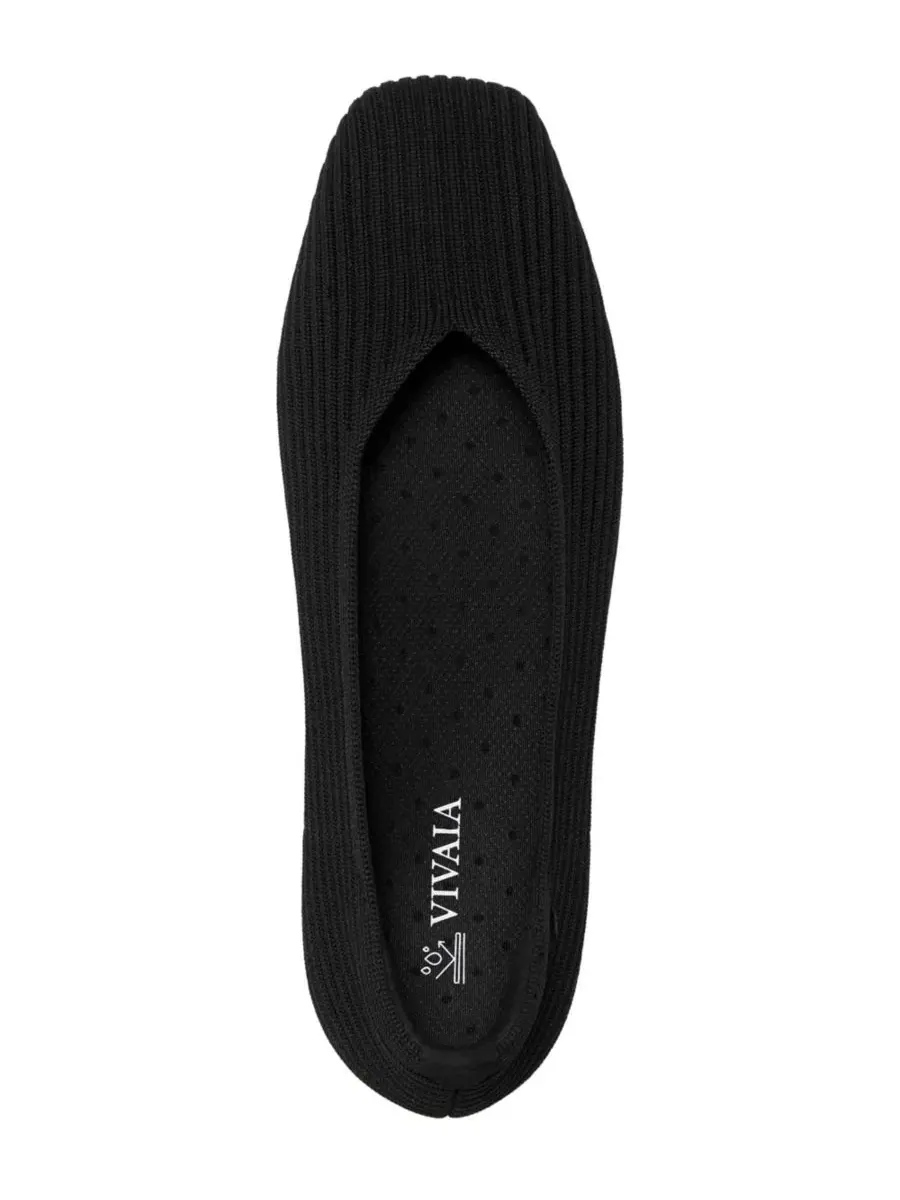Женские балетки-слипоны с квадратным носком Margot Walker Air Lightweight Square-Toe Flats VIVAIA — изображение 4 из 5