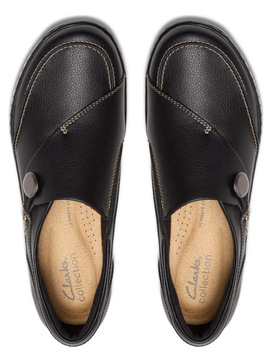 Лоферы женские Clarks Cora Teresa, с закругленным носком — изображение 4 из 5, черный