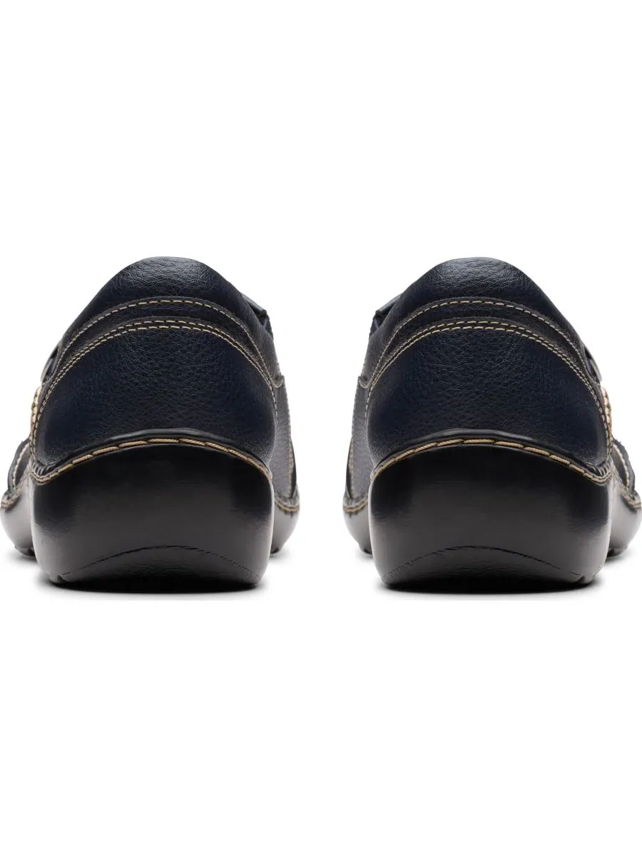 Лоферы женские Clarks Cora Teresa, с закругленным носком — изображение 3 из 5, темно-синий