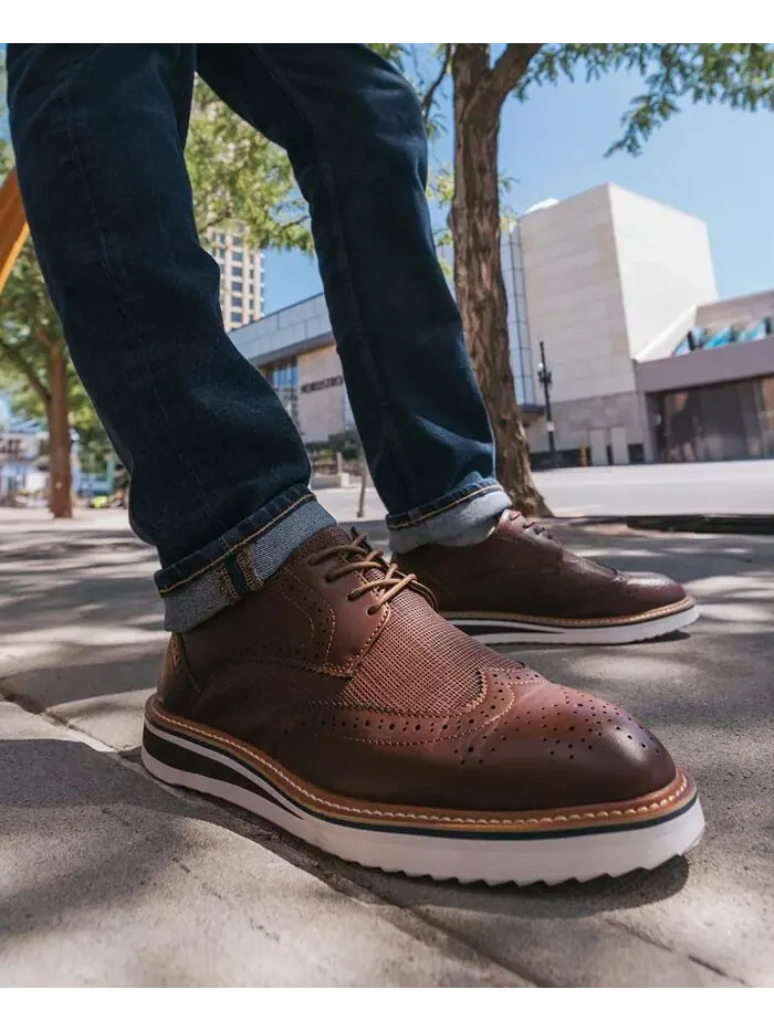 Мужские туфли Warrick Wingtip Derby Vance Co. — изображение 7 из 7, черный