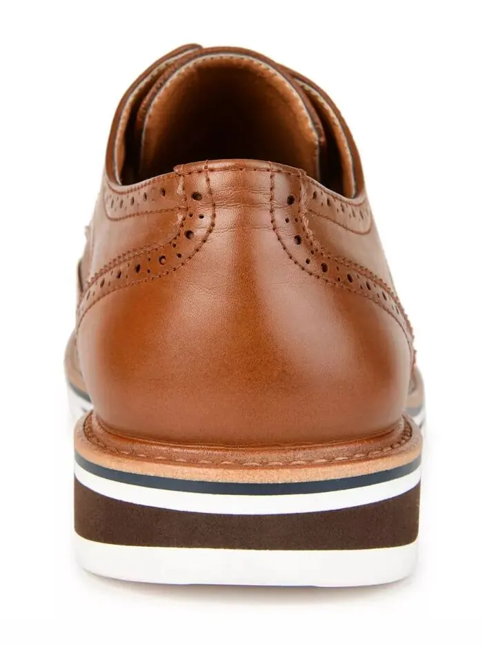 Мужские туфли Warrick Wingtip Derby Vance Co. — изображение 3 из 7, коричневый