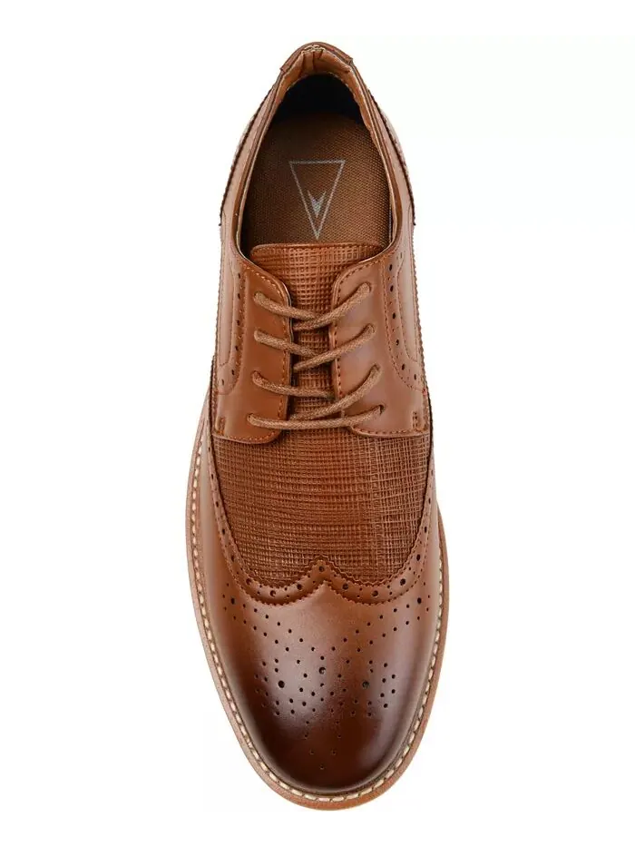 Мужские туфли Warrick Wingtip Derby Vance Co. — изображение 4 из 7, коричневый