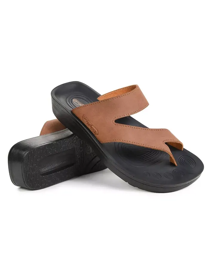 Женские сандалии Odal Split Toe с поддержкой свода стопы Aerothotic — изображение 2 из 6, коричневый