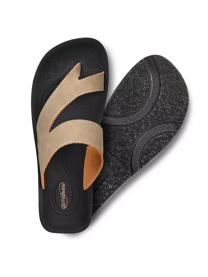 Женские сандалии Odal Split Toe с поддержкой свода стопы Aerothotic — изображение 5 из 6, хаки