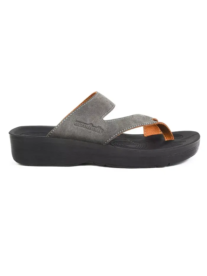 Женские сандалии Odal Split Toe с поддержкой свода стопы Aerothotic — изображение 3 из 6, серый