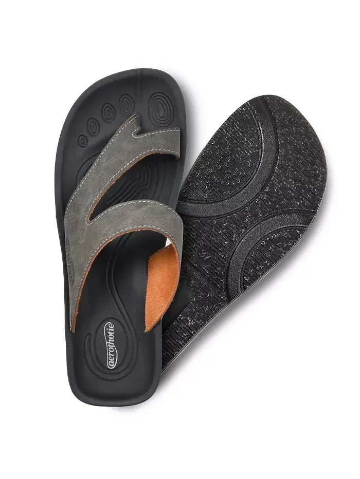 Женские сандалии Odal Split Toe с поддержкой свода стопы Aerothotic — изображение 6 из 6, серый