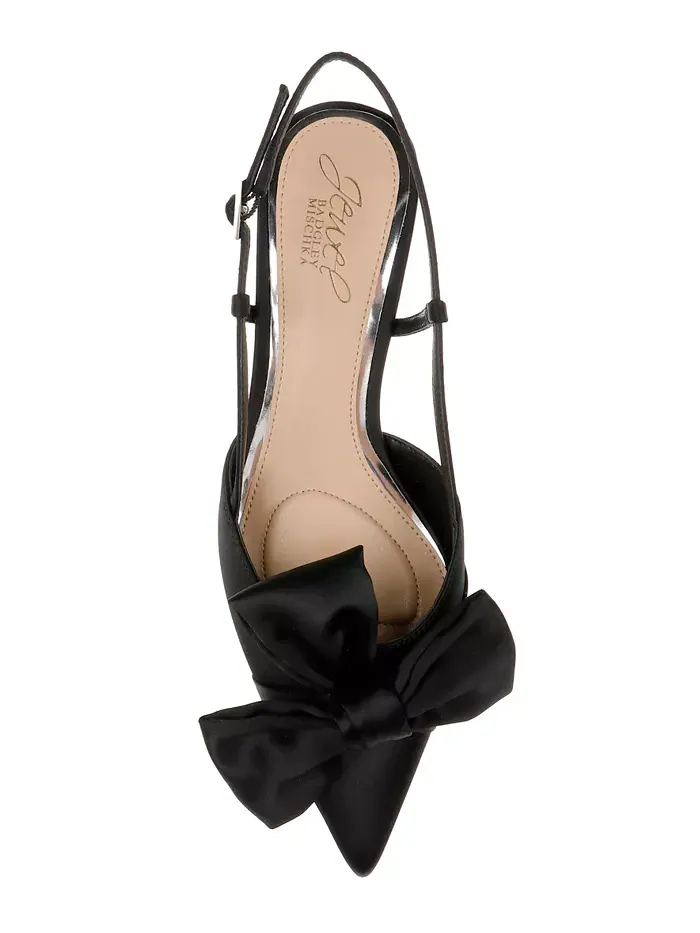 Женские туфли Shoshana Slingback Jewel Badgley Mischka — изображение 4 из 11, черный