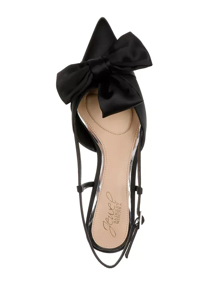 Женские туфли Shoshana Slingback Jewel Badgley Mischka — изображение 5 из 11, черный