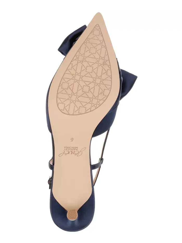 Женские туфли Shoshana Slingback Jewel Badgley Mischka — изображение 6 из 6, темно-синий