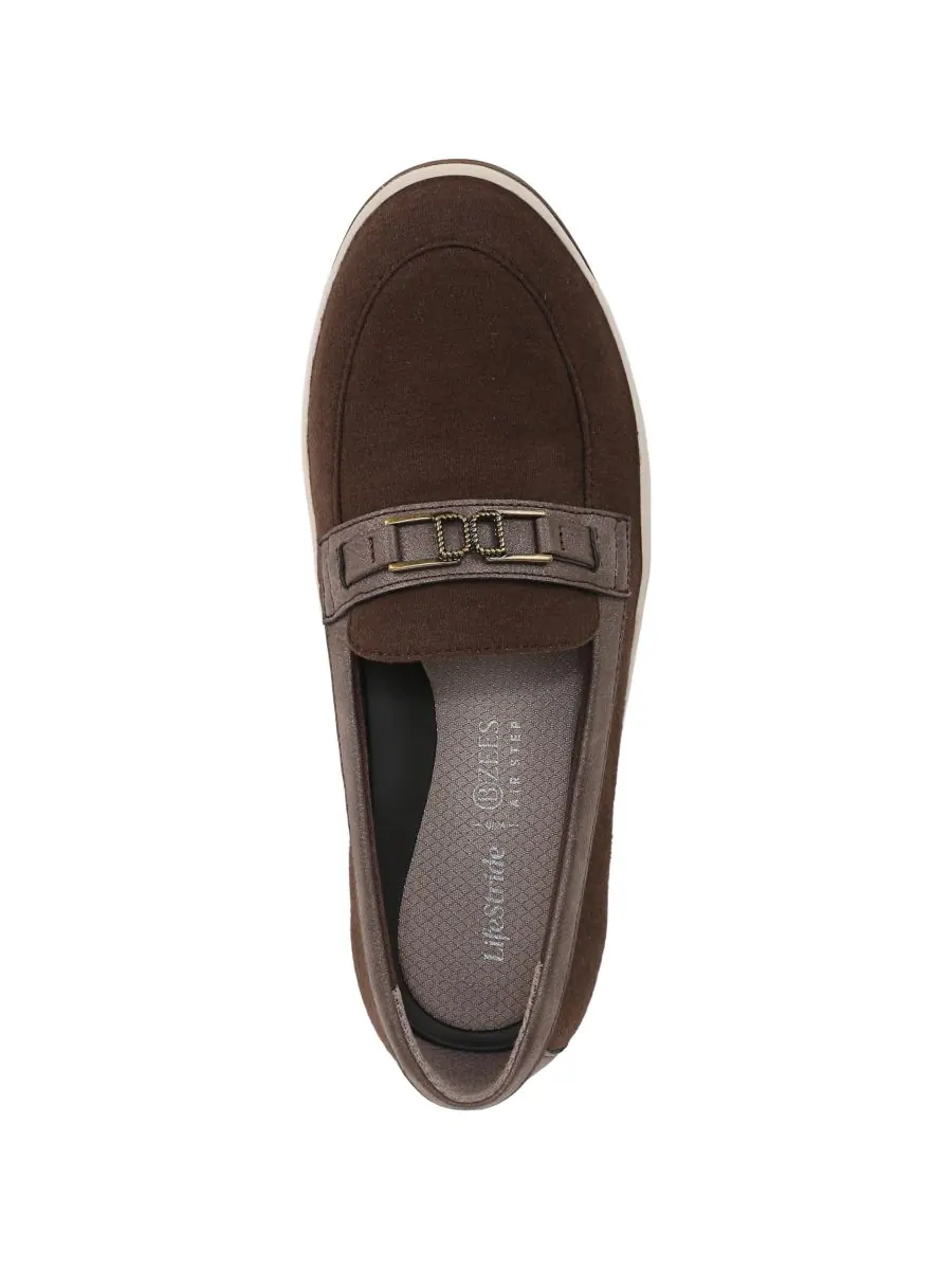 Женские моющиеся лоферы Daydream с закругленным носком LifeStride, Chocolate Torte Knit Fabric — изображение 4 из 5