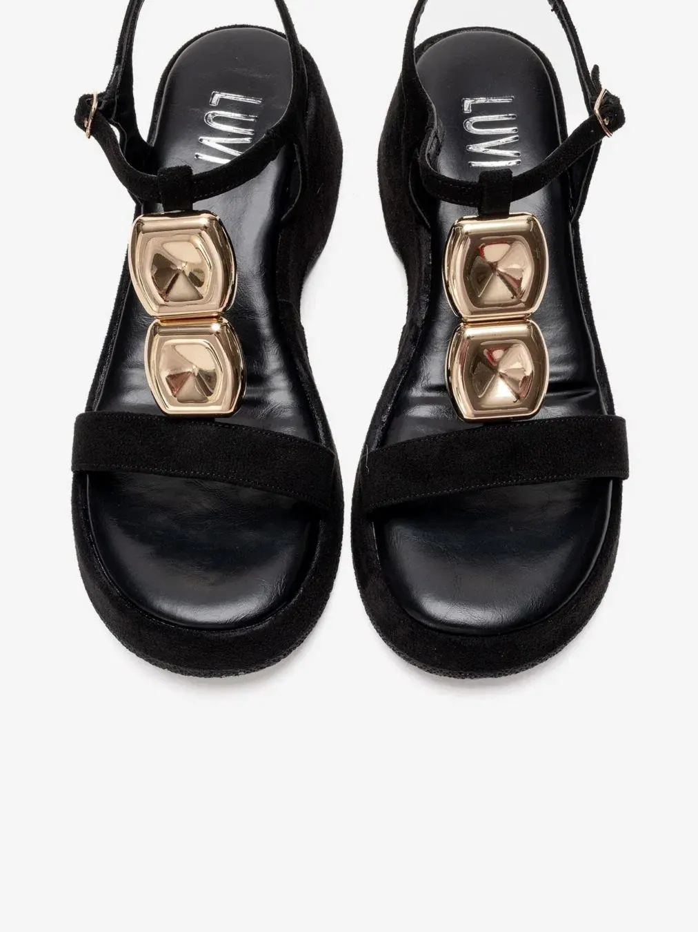 Босоножки на платформе с регулируемым ремешком, модель Matt Prologue Shoes — изображение 4 из 6, черный